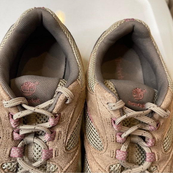 Timberland Women's Sz 10 Hiking Trail Shoes Tan Pink - Picture 6 of 10